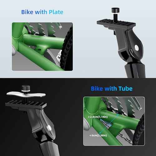 Bike Kickstand, Center Mount for 26-29 Inch Adult Bicycle, Adjustable Aluminum Bicycle Kickstand, Sturdy and Non-slip Bike Kick Stand for Mountain Bike/E-Bike/Road Bike
