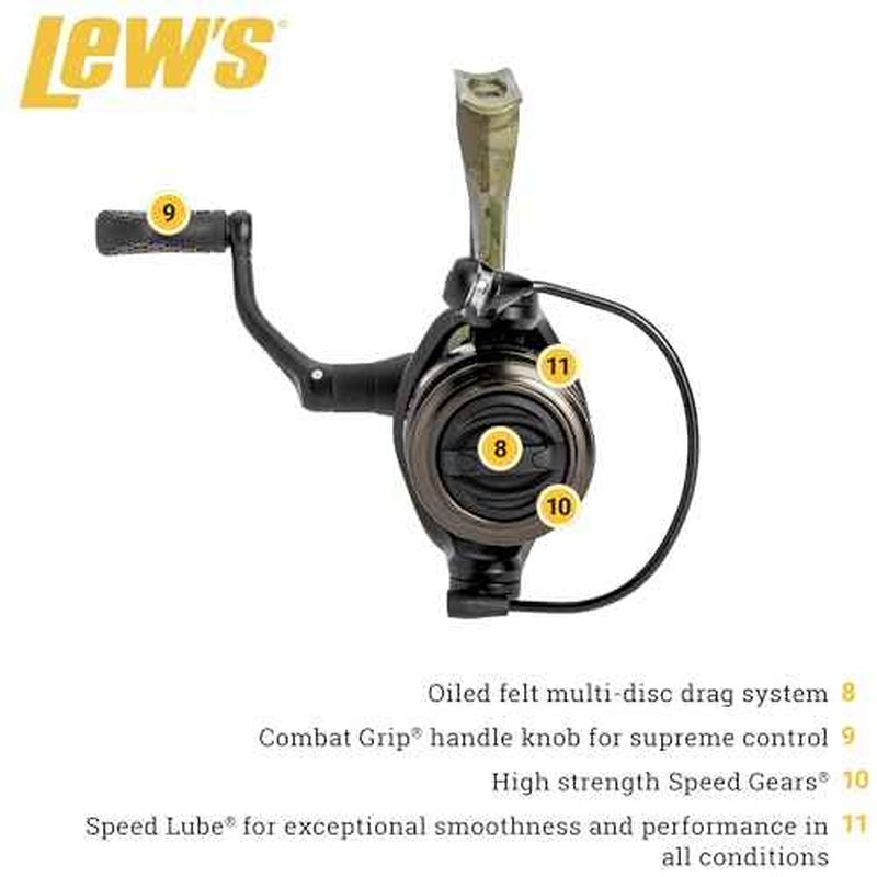 American Hero Camo 200 Spinning Reel Clam
