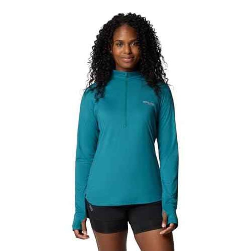 Columbia Womens Endless Trail Half Zip Mesh Long Sleeve