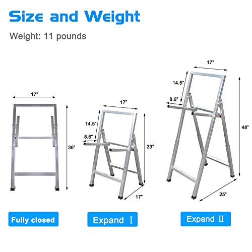 Archery Target Stand for Backyard, Foldable Metal Archery Target Stands for Straw & Point Bag Target Stand - Easy to Carry