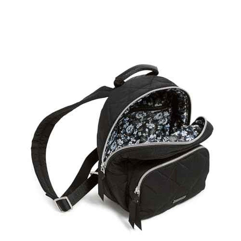 Vera Bradley Performance Twill Mini Backpack, True Black