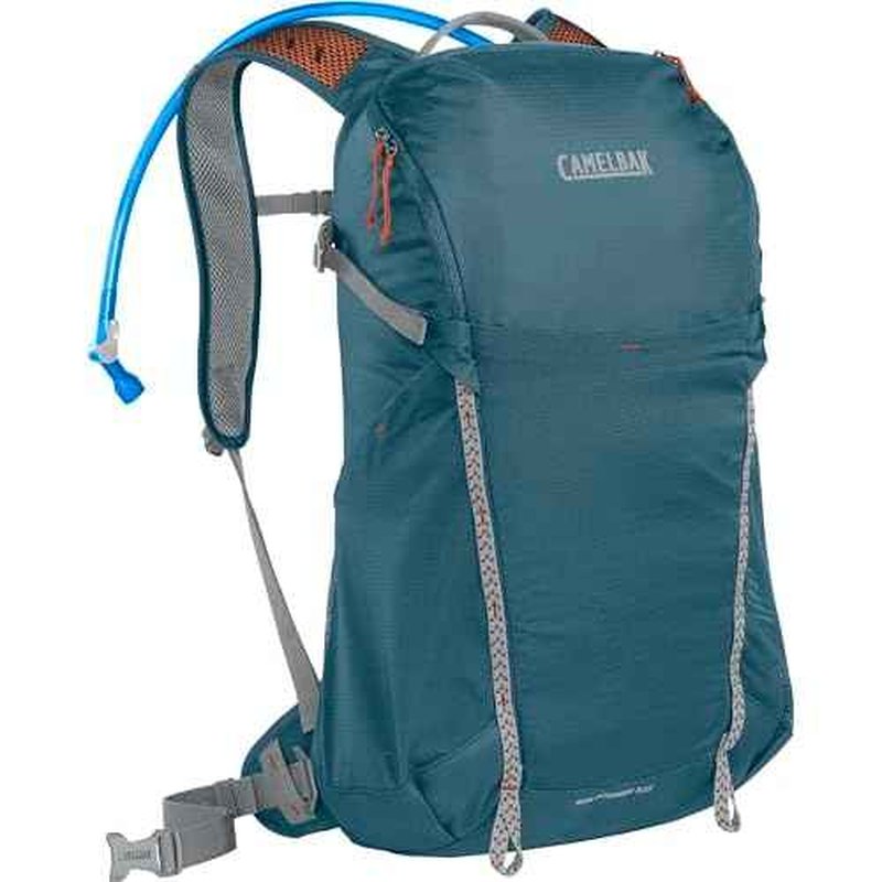 CamelBak Rim Runner X22 Hiking Hydration Backpack with 1.5L Crux Reservoir, Blue Granite
