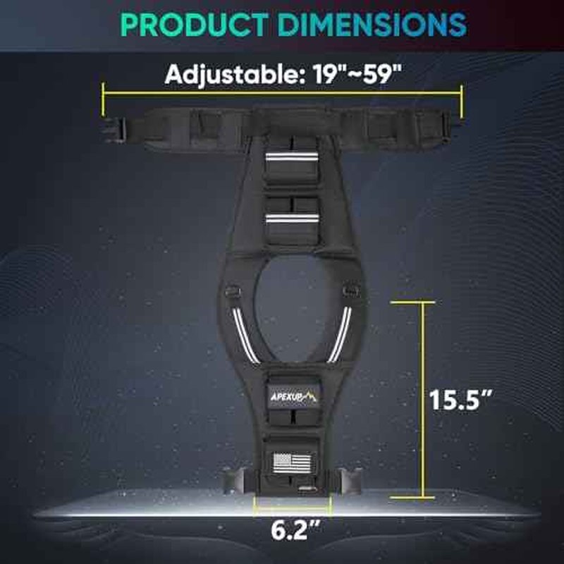 APEXUP Adjustable Weighted Vest Men 20lbs/30lbs/40lbs Weights with Reflective Stripe, Weight Vest Woman Workout Vest for Strength Training Running Walking
