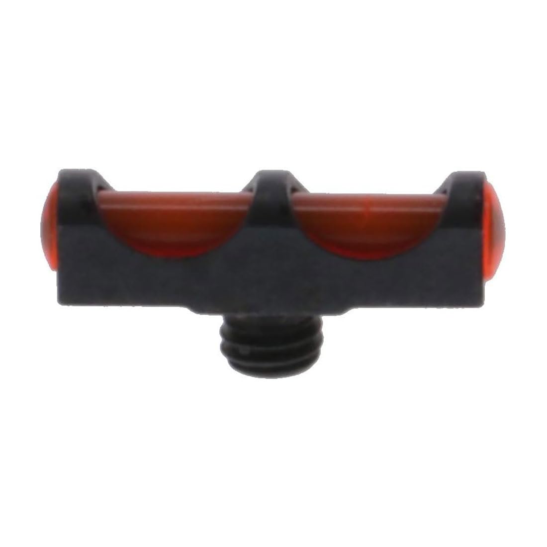 TRUGLO Bright Low-Profile All Metal Construction Long Bead Front Fiber Optic Gun Replacement Bead, 6-48 - RED