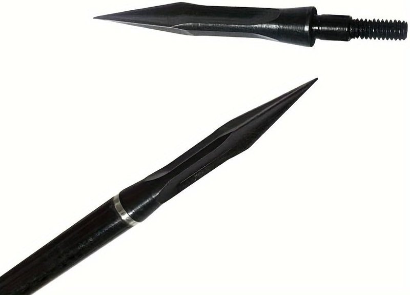 Archery Broadheads - Solid Screw-In Traditional Hunting Arrow Heads | 100/125/150 Grain, Pack of 6/12