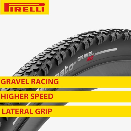 Pirelli Cinturato Gravel RC Classic 40-622 (700 x 40c) Gravel Bike Tire - Gravel Racing Specific Design for Pro-Level Performance - Higher Speeds - Enhanced Lateral Grip