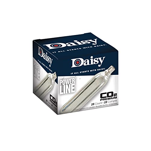 Daisy Powerline 426 Air Pistol and Daisy 25 Count CO2 Cylinder Bundle