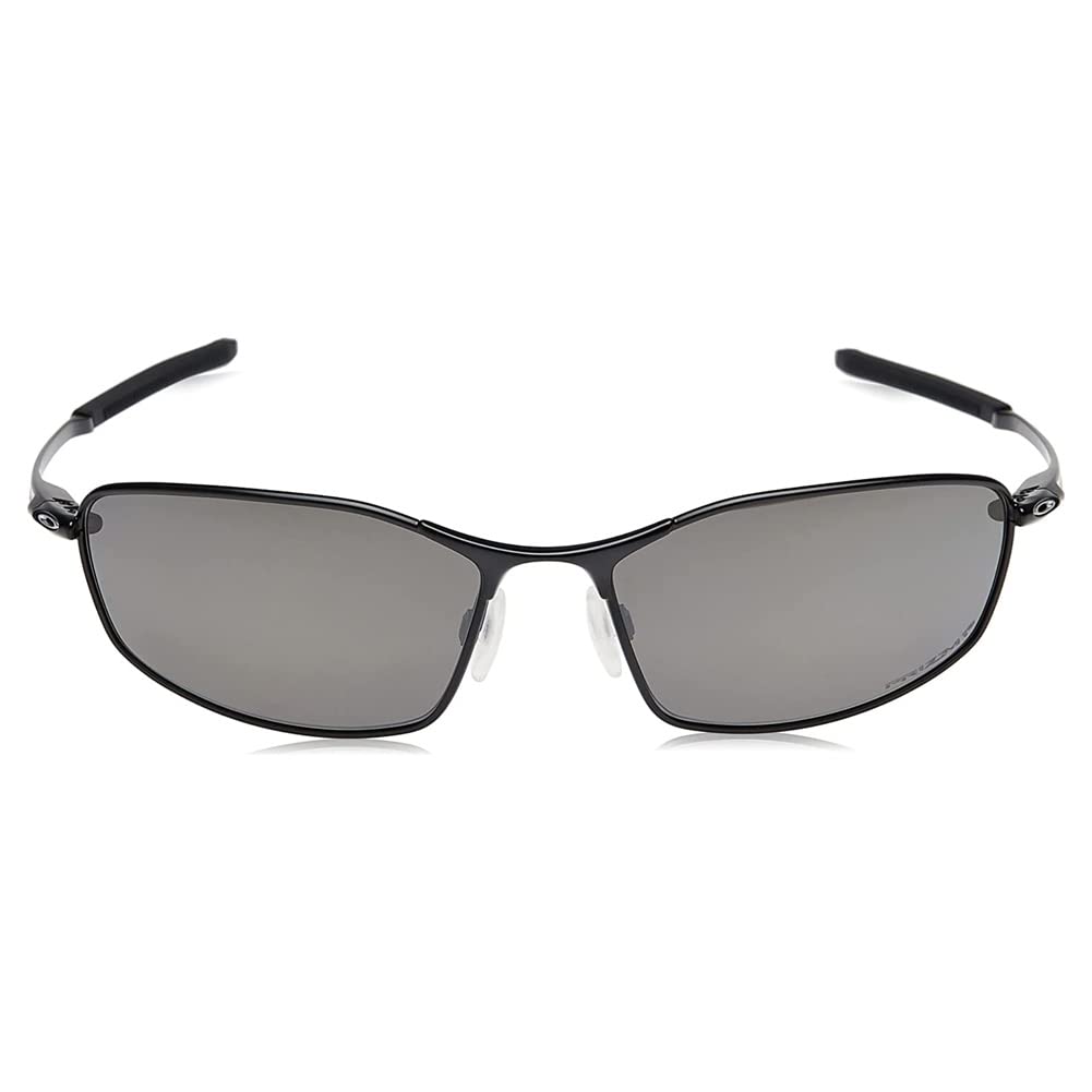 Oakley Sunglasses for Men - OO4141 Whisker Oval Polarized Sunglasses PRIZM Lenses- Satin Black/PRIZM Black Polarized - Size 60