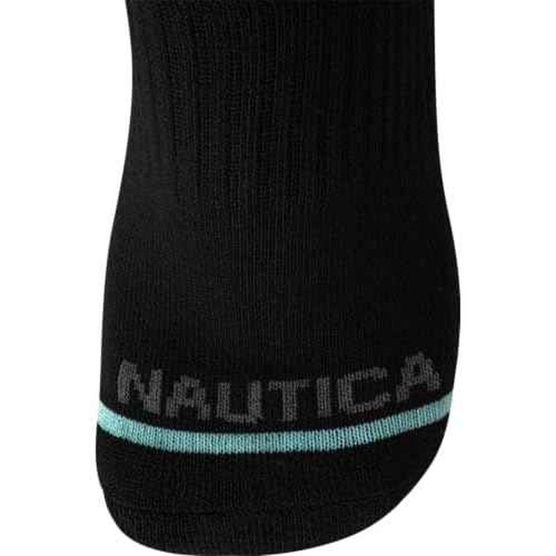 Nautica Womens Quarter Socks - 12 Pack Moisture Control Cushioned Athletic Socks for Women for Sport & Gym Wear (Size: 4-10)