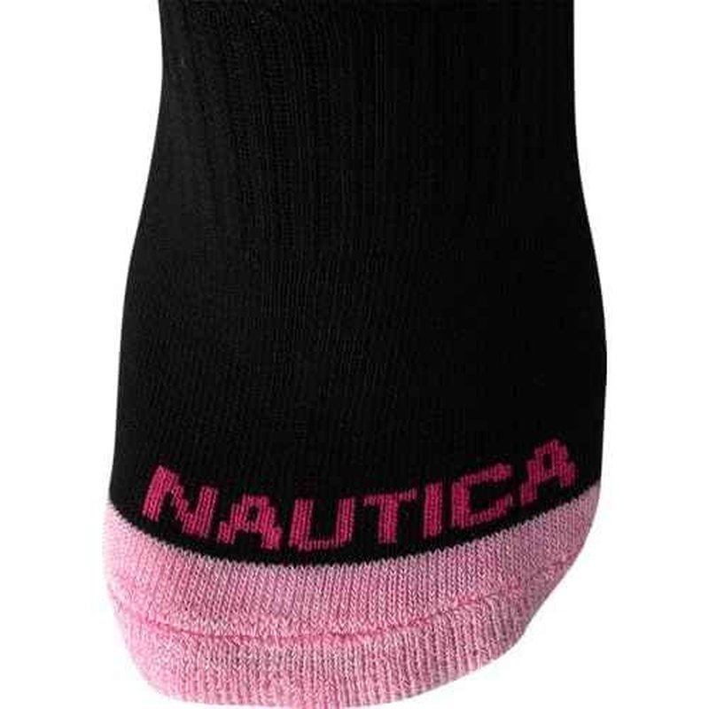 Nautica Womens No Show Socks - 12 Pack Cushioned Moisture Wicking Low Cut Womens Ankle Sock - Breathable Athletic Women Socks