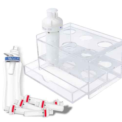 6 Holes Flavor Cartridge Holder For Cirkul,With Drip Tray, Sip Flavor Stable Cartridges Holder Compatible With Cirkul,Acrylic sips Stands