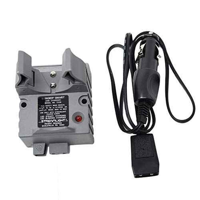 STREAMLIGHT Stinger Smart Charger Holder with 12V DC Car Charge Cord - Intended for Use with Stinger Series Flashlights