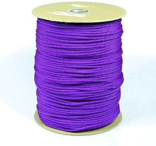 Type III 550 Paracord - 100 FT Acid Purple Heavy Duty Nylon | Tactical Survival Cord for Camping & Fishing