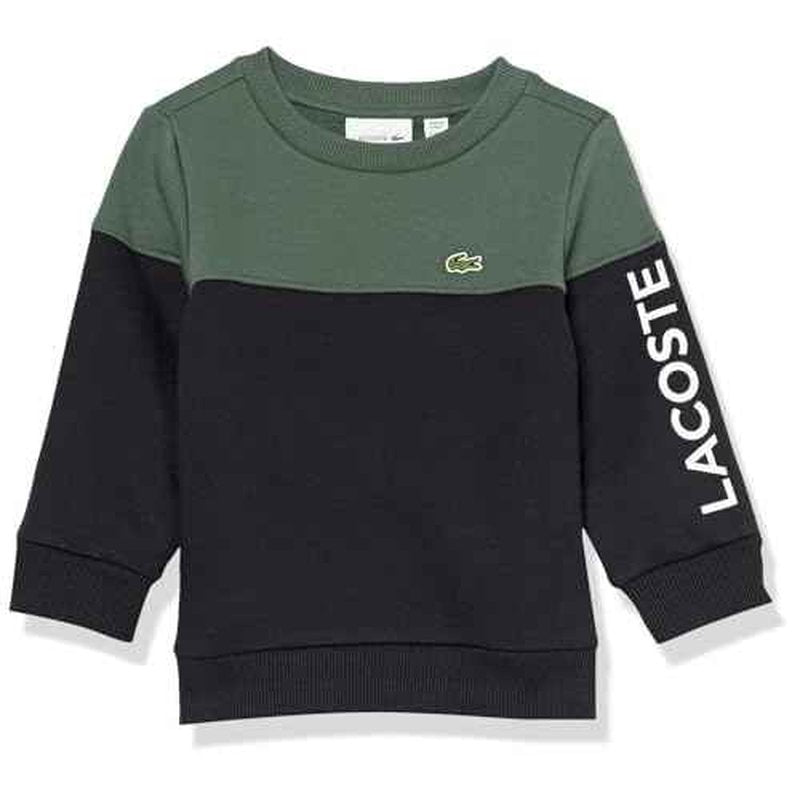 Lacoste Kids' Colourblock Sweatshirt in Organic Cotton Flannel