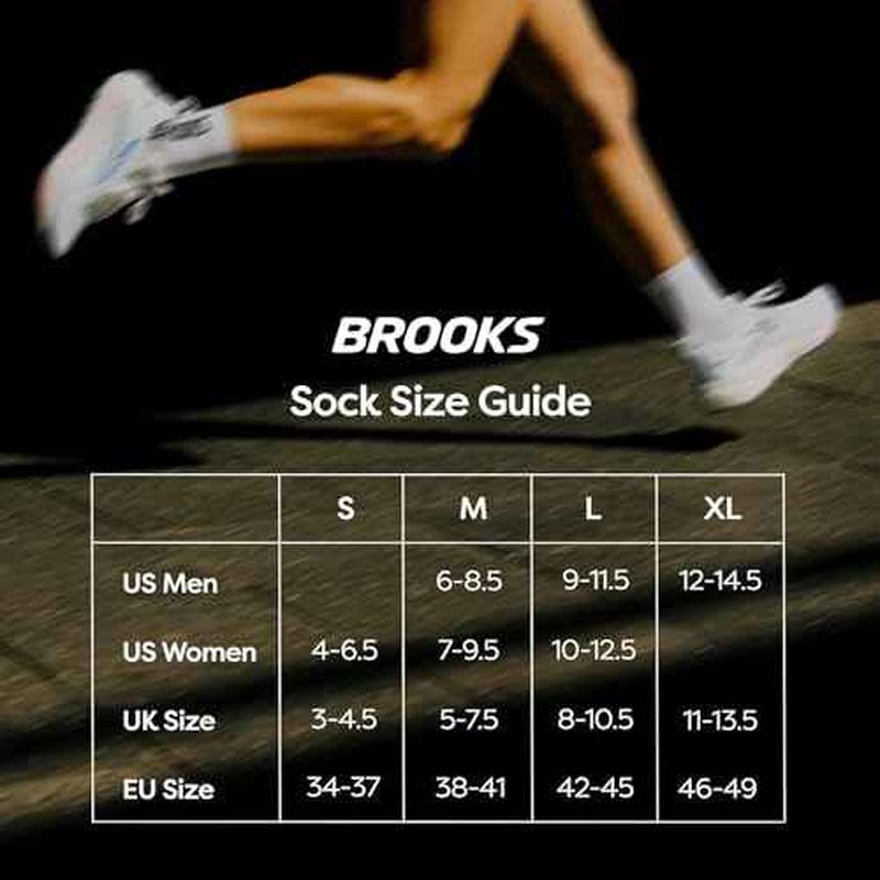 Brooks Ghost Lite Crew Socks I Performance Running, Comfort Fit with Arch Support for Men & Women (2-Pack Set)