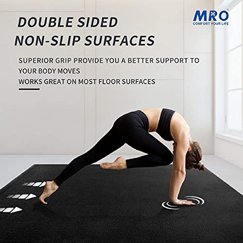 Premium Large Yoga Mat 7'x5'x9mm, Extra Thick Comfortable Barefoot Exercise Mat, Non-Slip, Eco-Friendly Workout Mats and Home Gym Flooring Cardio Mat for Support in Pilates