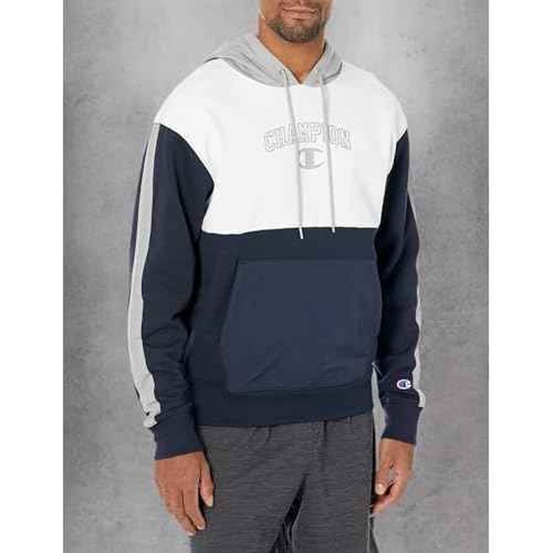 Champion Men's Sweatshirt, Fleece Hoodie for Men, Iconic 'C' Logo and Champion Script