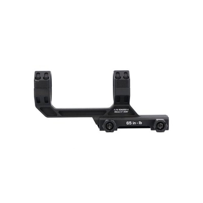 Sig Sauer Alpha MSR7075-T6 Aluminum 1.535 in. High 0 MOA Cant M1913 Attachment Scope Ring Mount, 30 mm Ring Size, Black