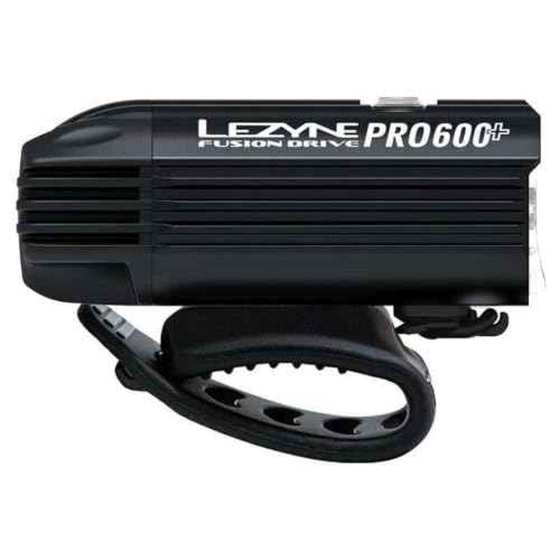 LEZYNE Fusion Drive Front Bicycle Light - Durable IPX7 Waterproof USB-C Rechargeable LED Bike Headlight with 3 Solid & 3 Flash Modes - Integrated Silicone Rubber Strap Mount - 500/600 Lumen Options