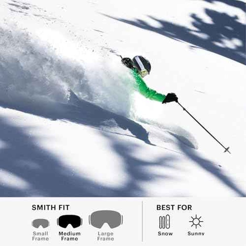 SMITH Daredevil Youth Goggles with Carbonic-x Lens ? Performance Snowsports Kids Goggles for Skiing & Snowboarding ? White + Ignitor Mirror Lens
