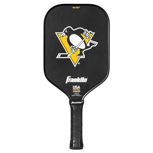 Franklin Sports NHL Team Pickleball Paddles - Official NHL Hockey Team Logo Pickleball Paddles - Signature Series 13MM Pickleball Paddle with MaxGrit - USA Pickleball (USAPA) Approved