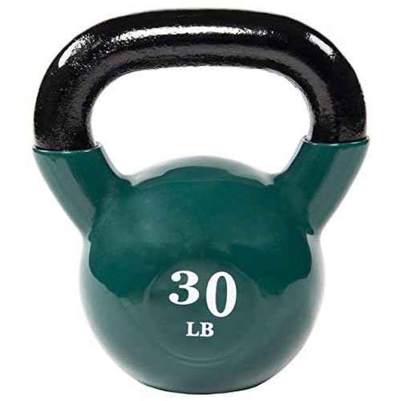 Fitvids All-Purpose Color Vinyl Coated Kettlebell, 5-50 Pounds