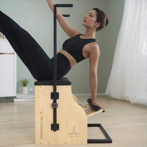 JHBYBMG Pilates Chair, Pilates Chair for Home Workouts, Sturdy Metal Frame