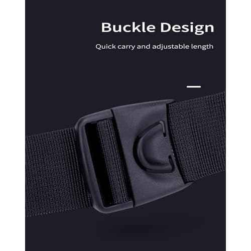 Crossbody Bag for Men Women Waterproof Sling Bag Casual Portable Chest Bag for Travel Workout Hiking Mini Sling Bag Black