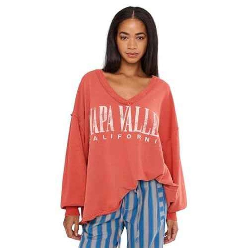 Free People Women's Venice V-Neck Graphic