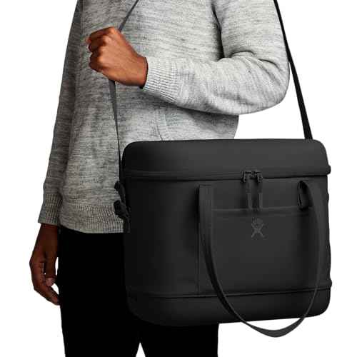 Hydro Flask Cooler Bag for Beach, Beverages and Travel - Insulated Soft Lunch Bag - 20 L Capacity in Black