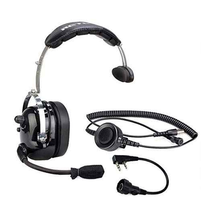 Retevis Unilateral Noise Reduction Two Way Radio Headset with Mic,Volume Adjust RT22 RT21 RT68 H-777H, Compatible with Baofeng UV-5R 5RM F8HP PRO Pxton PX-888S Radios,Walkie Talkie Headset(1 Pack)