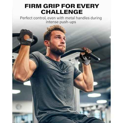 VINSGUIR Workout Gloves for Men and Women, Weight Lifting Gloves with Excellent Grip, Lightweight Gym Gloves for Weightlifting, Cycling, Exercise, Crosstraining, Pull ups, Fitness, Climbing and Rowing