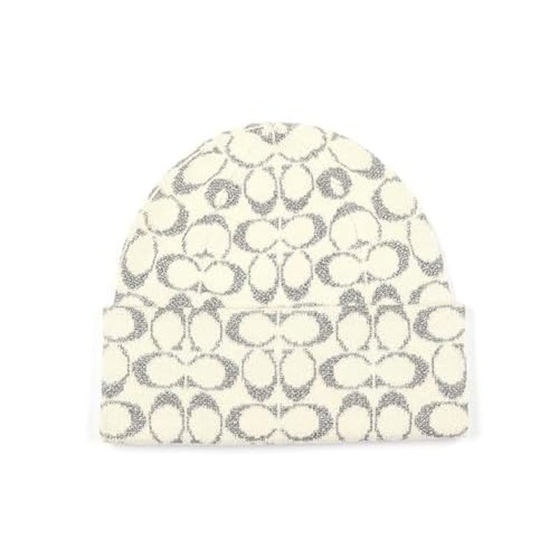 Coach Womens Metallic Sig C Beanie