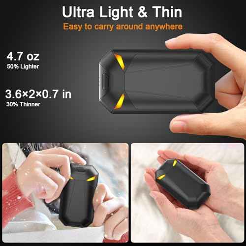 Hand Warmers Rechargeable 2 Pack, 6000Ah Electric Hand Warmers, Magnetic Electric Handwarmer,Up to 20 Hrs Warmth, 3 Heating Modes for Winter Walking,Hiking,Golf,Huting,Camping,Gift for Christmas