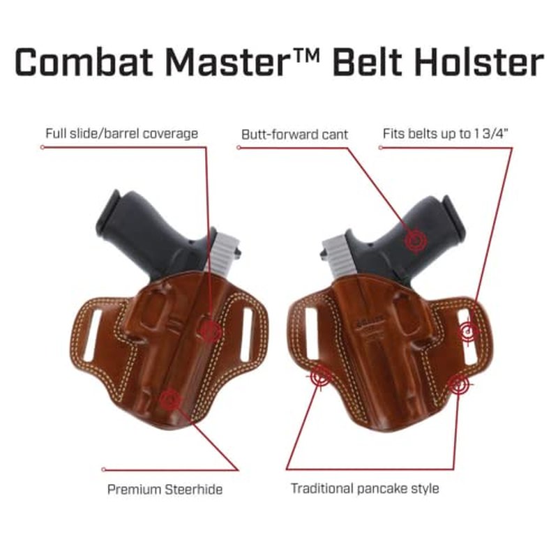 Galco Combat Master Belt Holster for Glock 26, 27, 33