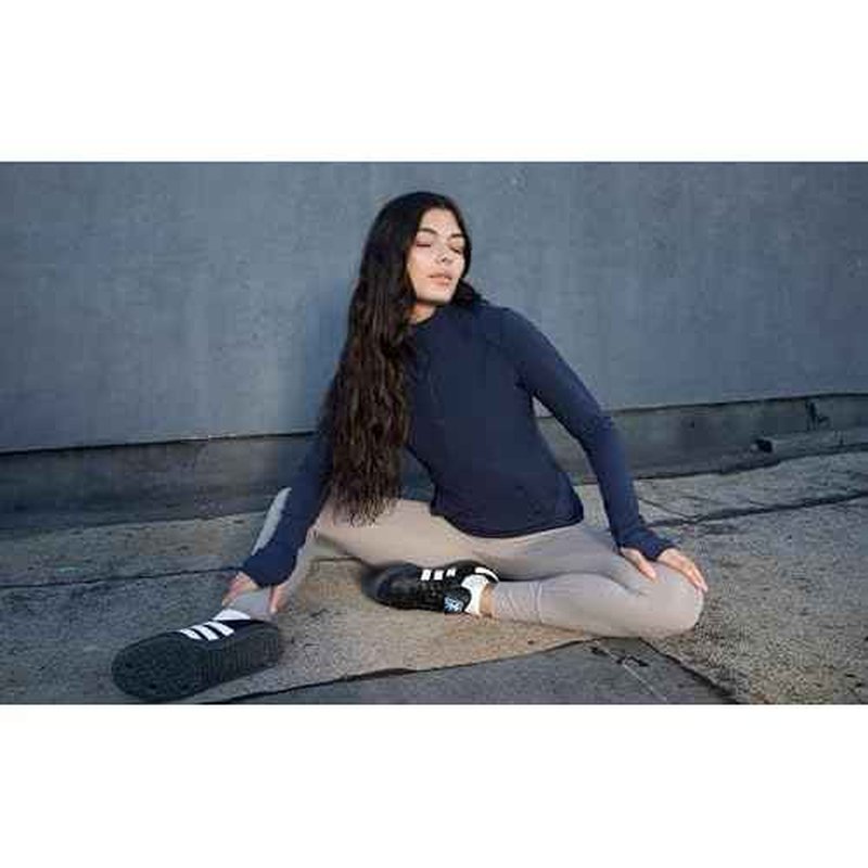 Yogalicious Half Zip Lightweight Workout Long Sleeve Athletic Jacket with Front Pockets and Thumbholes