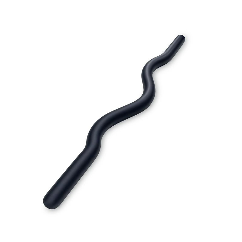 Weighted Workout Bar, 15LB Strength Training Bars,Soft Silicone Surface with Solid Steel Exercise Bar Barbell for Yoga,Pilates,Body Toning,and Strength Training (Black, small)