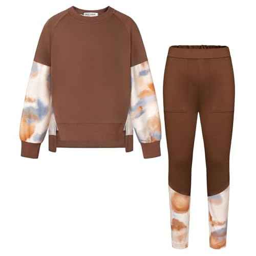 GRACE KARIN Girls Clothes Sweatshirt for Teen Girls Fashion Outfits Sweapants Leggings Tracksuit Clothing Set Size 5-14