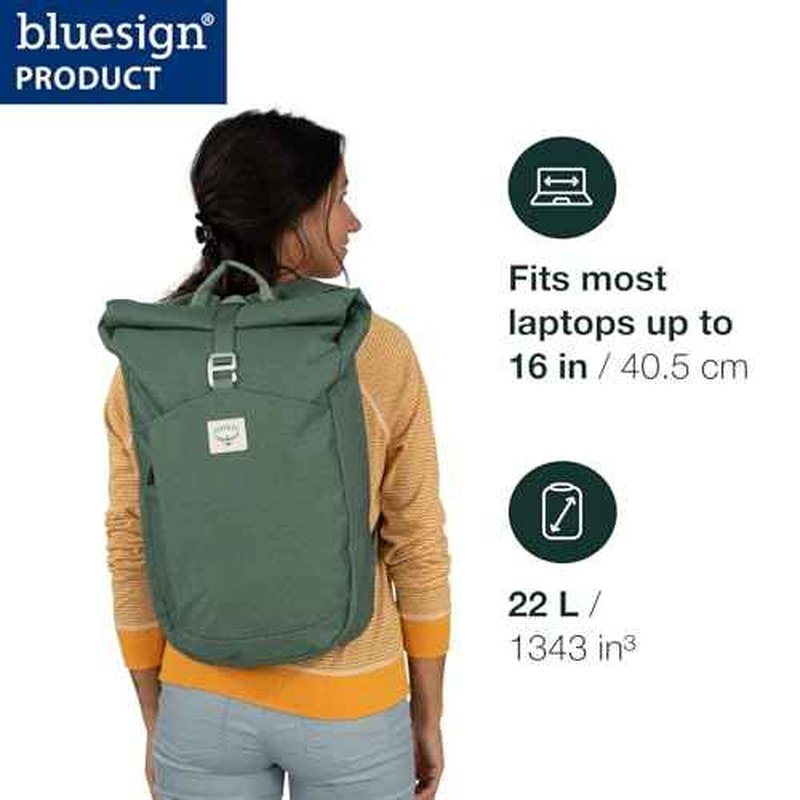 Osprey Arcane Roll Top Commuter Backpack, Porcelain Orange Heather