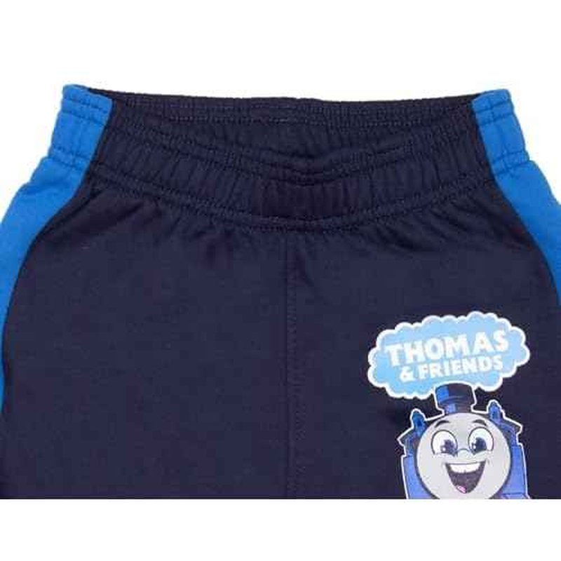 THOMAS & FRIENDS Boys 2-Piece Fleece Set - Thomas the Tank Engine Hooded Sweatshirt and Joggers Bundle for Kids