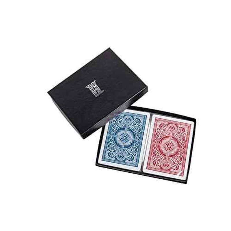 Kem Playing Cards Arrow Red and Blue, Bridge Size- Standard Index Playing Cards (Pack of 2) - 1007086