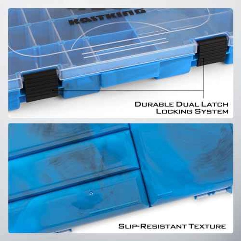 KastKing Bait Vault Camouflage Tackle Box, Plastic Tackle Trays, Fishing Tackle Box Storage Organizer with Removable Dividers, 2 Packs /4 Packs Lure Boxes Terminal Tackle Storage