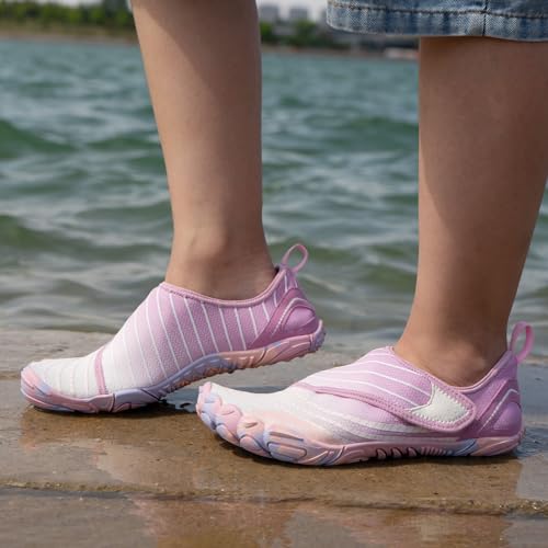 AoSiFu Water Shoes for Kids Boys Girls Aqua Socks Barefoot Beach Sports Swim Pool Quick Dry Lightweight (Little Kid/Big Kid)