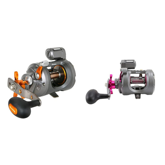 Okuma Cold Water Linecounter Trolling Reel CW-303DLX & Cold Water Line Counter Reel 203D Left Hand - Ladies Ed CW-203DLX-LE, Pink