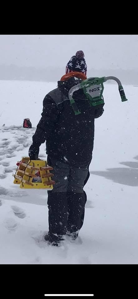 Tip-Up Caddy | Lightweight Ice Fishing Tip-Up Transport Solution - Multiple Colors Available