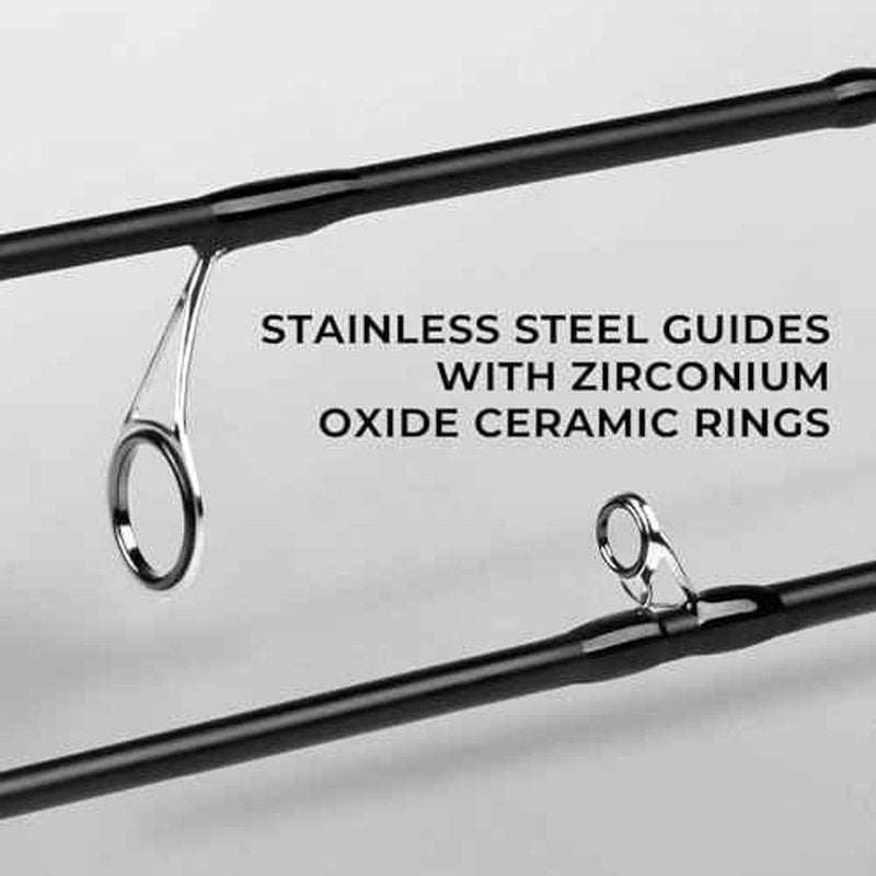 KastKing Crixus Fishing Rods,IM6 Graphite Spinning Rod & Casting Rod W/Zirconium Oxide Ring Stainless Steel Guides, SuperPolymer Handle