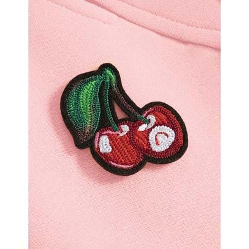 Aelfric Eden Cherry Embroidery Baggy Barrel Sweatpants Wide Leg Pants Open Bottom Casual Y2K Athletic Lounge Sports Trousers