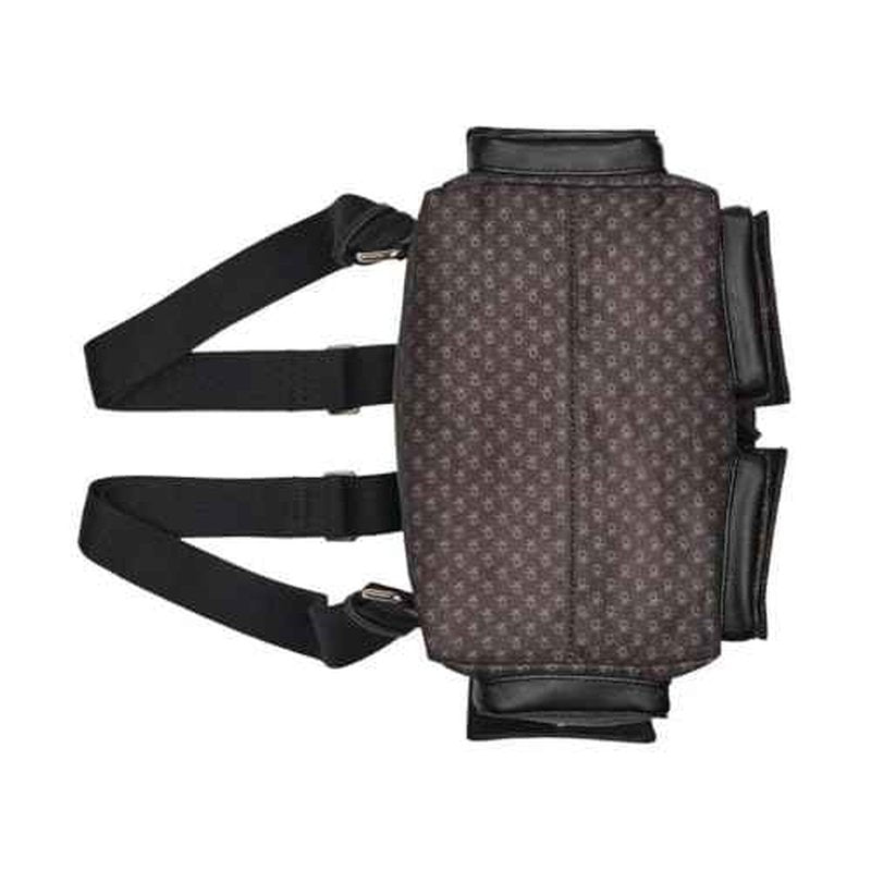 Calvin Klein Elora Organizational Backpack, Brown/Khaki/Black, One Size