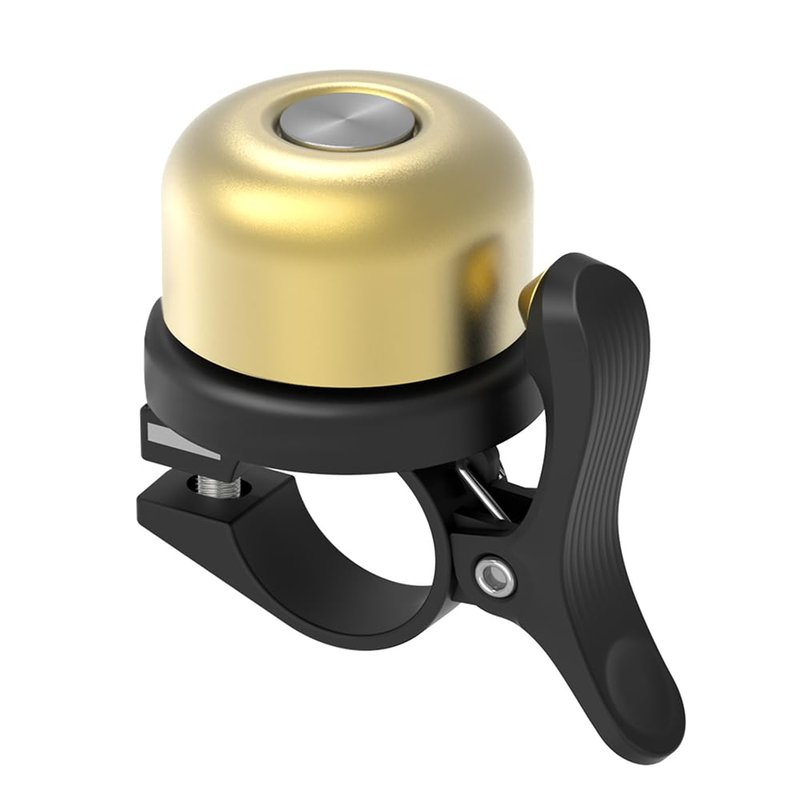 Bicycle Bell for AirTag 120dB, Bike Mount for AirTag GPS Tracker Waterproof Classic Brass Holder Hides Under Bike Bell Anti-Theft (BT-1 Brass)