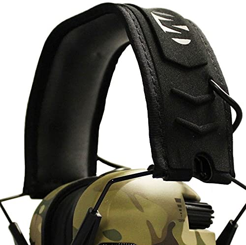 Walker's Razor Slim Shooter Multi-Camo Electronic Hunting Folding Hearing Protection Earmuffs w/ 23dB Noise Reduction & Black Shockproof Carrying Case